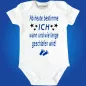 Preview: Lustiger Baby‑Body mit Nacht‑Spruch für Eltern