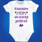 Preview: Babybody mit frechem Spruch wenig Schlaf
