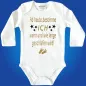 Preview: Babybody mit humorvollem Nacht‑Motiv für Eltern