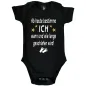 Preview: Baby‑Body mit Spruch „Ab heute bestimme ICH wann und wie lange geschlafen wird“