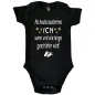 Preview: Babybody mit Spruch für Eltern Schlaflosigkeit