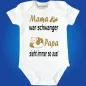 Preview: Baby Kurzarmbody Panda Motiv