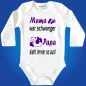 Preview: Babybody mit Panda und humorvollem Design