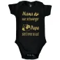 Preview: Babybody mit Panda und humorvollem Design