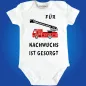 Preview: Baby-Body für Feuerwehr-nachwuchs mit Feuerwehrauto