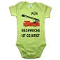 Preview: Babybody mit witzigem Feuerwehr‑Motiv für Babys
