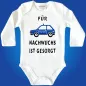 Preview: Babybody mit Polizeiauto für Polizei-Nachwuchs