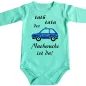 Preview: Baby-Body mit Polizeiauto für Polizei-Nachwuchs