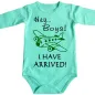 Preview: Baby-Body Flugbegleiter mit Flugzeug