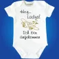 Preview: Babybody mit Flugzeug Grafik und Fun‑Text