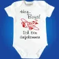 Preview: Babybody mit wählbarem Text „Hey Ladys/Boys“