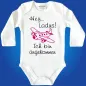 Preview: Baby‑Body „Hey Boys“ mit Flugzeug Design