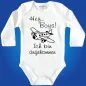 Preview: Baby‑Body mit witzigem Ankunfts‑Spruch