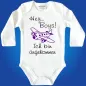 Preview: Babybody „Ich bin angekommen“ mit Flugzeug Grafik