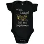 Preview: Baby‑Body „Hey Ladys“ mit Flugzeug Illustration