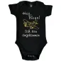 Preview: Babybody mit Flugzeug Grafik und Fun‑Text