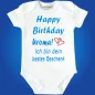 Preview: Babybody „Happy Birthday lieber Onkel“ in mehreren Farben