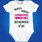 Preview: Babybody mit Bus Grafik für Jungen und Mädchen