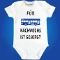 Preview: Babybody „Für Nachwuchs ist gesorgt“ mit Bus‑Grafik