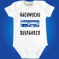 Preview: Baby‑Body Nachwuchs Busfahrer mit Bus‑Motiv