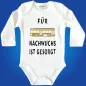 Preview: Baby‑Body „Hurra der Nachwuchs ist da“ mit Busmotiv