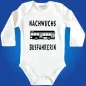 Preview: Baby‑Body mit Spruch „Hurra hurra der Nachwuchs ist da“ und Bus