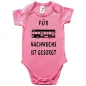 Preview: Babybody „Für Nachwuchs ist gesorgt“ mit Bus Illustration