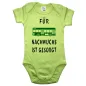 Preview: Babybody mit Bus Grafik für Jungen und Mädchen