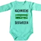 Preview: Babybody mit Bus‑Illustration und Nachwuchs Spruch