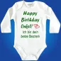 Preview: Baby-Body „Happy Birthday lieber Papa – Ich hab dich lieb“