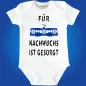Preview: Baby‑Body mit wählbarer Tram‑Farbe und Spruch