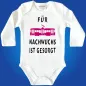 Preview: Babybody mit Straßenbahn Illustration und Nachwuchs Spruch