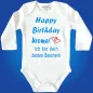 Preview: Babybody „Happy Birthday lieber Opa“ liebevoll gestaltet