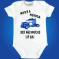 Preview: Baby‑Body mit wählbarer LKW‑Farbe und Spruch