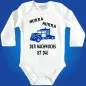 Preview: Baby‑Body mit wählbarer LKW‑Farbe und Spruch