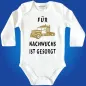 Preview: Baby‑Body Nachwuchs LKW‑Fahrerin mit bunter Truck‑Grafik