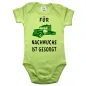 Preview: Babybody mit Truck‑Illustration und Nachwuchs Spruch