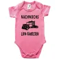 Preview: Babybody „Für Nachwuchs ist gesorgt“ mit Truck Illustration