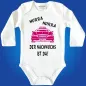 Preview: Babybody mit Taxi-Motiv für Jungen und Mädchen