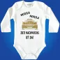 Preview: Babybody mit Taxi‑Motiv als Geschenk zur Geburt