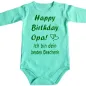 Preview: Baby‑Body „Happy Birthday liebe Mama – Ich hab dich lieb“