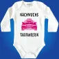 Preview: Babybody mit Taxi‑Symbol und witzigem Look