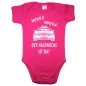 Preview: Babybody mit Taxi‑Design für Eltern mit Humor