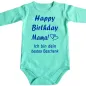 Preview: Babybody Geburtstagsbody Personalisiert