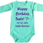 Preview: Baby‑Body „Happy Birthday liebe Tante“ mit Herz Motiv