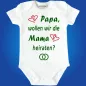 Preview: Baby-Body mit Aufdruck Hochzeitsantrag