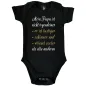 Preview: Babybody mit humorvollem Text für Mama oder Papa