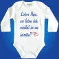 Preview: Baby‑Body mit liebevollem Hochzeits‑Spruch