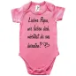 Preview: Baby‑Body mit Spruch „Lieber Papa, möchtest du uns heiraten?“