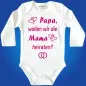 Preview: Baby-Body mit Druck Heiraten